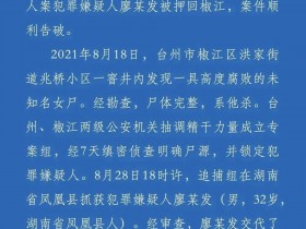 台州无名女尸案告破细节回放丈夫杀妻抛尸动机不纯!