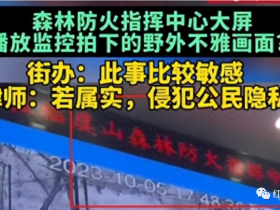 江苏常熟虞山指挥中心大屏播放野外不雅画面监控流出引发下载热潮