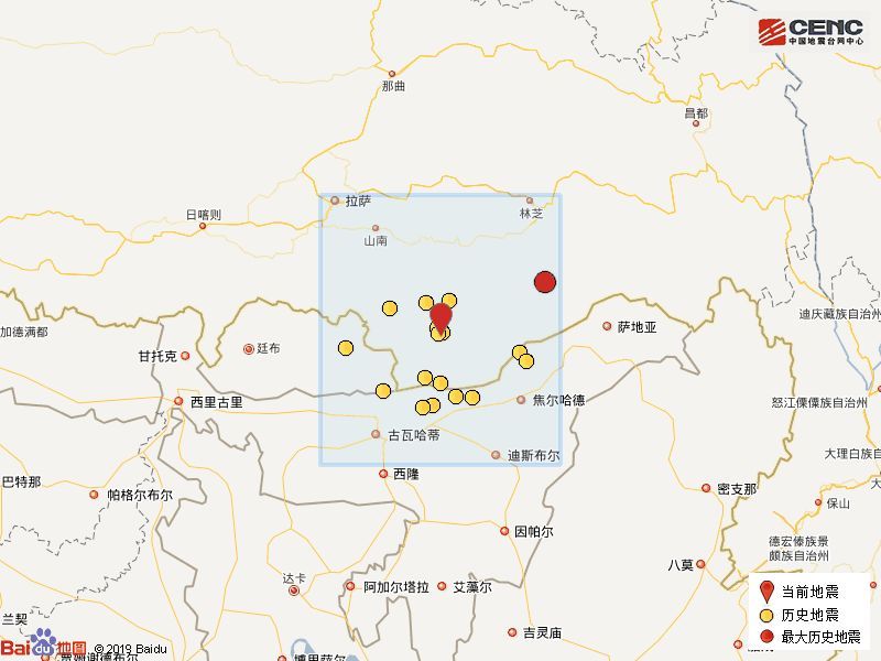 西藏山南4.8级地震对市错那县位置测定及影响最新消息（附《地震躲避和自救方法》）